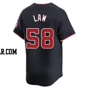 Derek Law Men's Washington Nationals Navy Limited Alternate Jersey