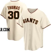 Derrel Thomas Men's San Francisco Giants Cream Replica Home Jersey