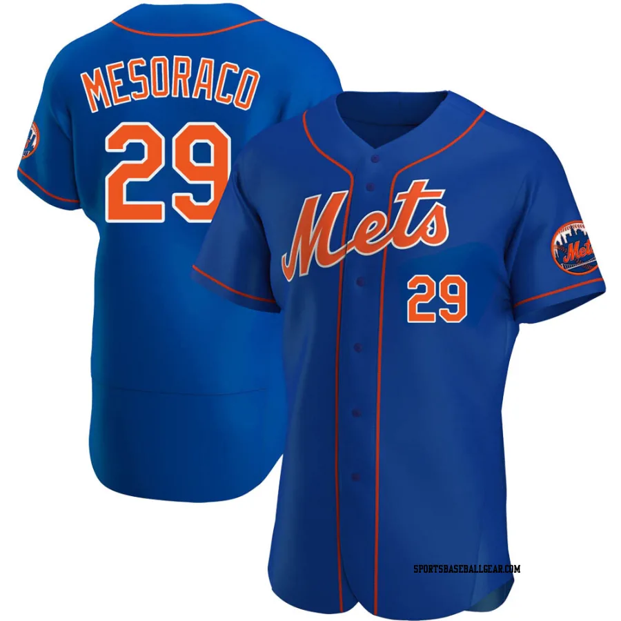 Devin Mesoraco Men's New York Mets Royal Authentic Alternate Jersey