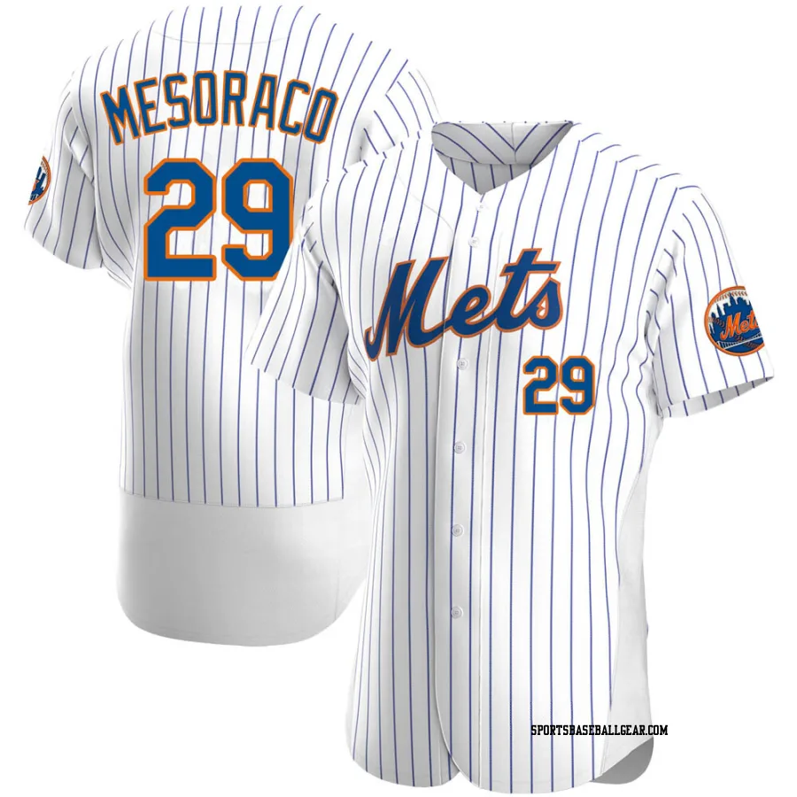 Devin Mesoraco Men's New York Mets White Authentic Home Jersey