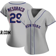 Devin Mesoraco Women's New York Mets Gray Replica Road Jersey