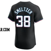 Devin Smeltzer Men's Miami Marlins Black Elite Alternate Vapor Premier Jersey