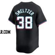 Devin Smeltzer Men's Miami Marlins Black Limited Alternate Jersey