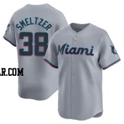 Devin Smeltzer Men's Miami Marlins Gray Limited Road Jersey