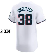 Devin Smeltzer Men's Miami Marlins White Elite Home Jersey