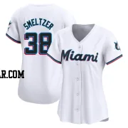 Devin Smeltzer Women's Miami Marlins White Limited Home Jersey