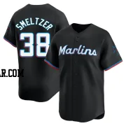 Devin Smeltzer Youth Miami Marlins Black Limited Alternate Jersey