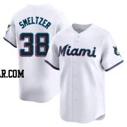 Devin Smeltzer Youth Miami Marlins White Limited Home Jersey