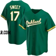 Devin Sweet Men's Oakland Athletics Green Replica Kelly Alternate Jersey