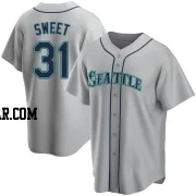 Devin Sweet Men's Seattle Mariners Gray Replica Road Jersey