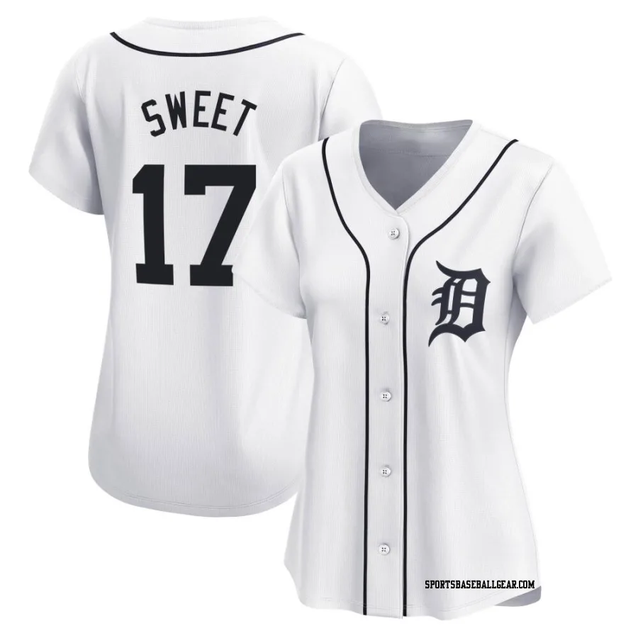 Devin Sweet Women's Detroit Tigers White Limited Home Jersey