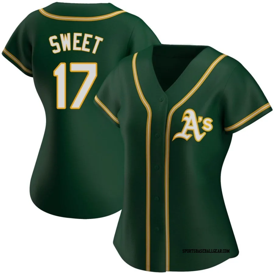 Devin Sweet Women's Oakland Athletics Green Authentic Alternate Jersey