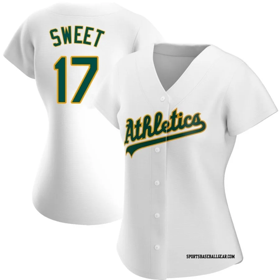 Devin Sweet Women's Oakland Athletics White Authentic Home Jersey