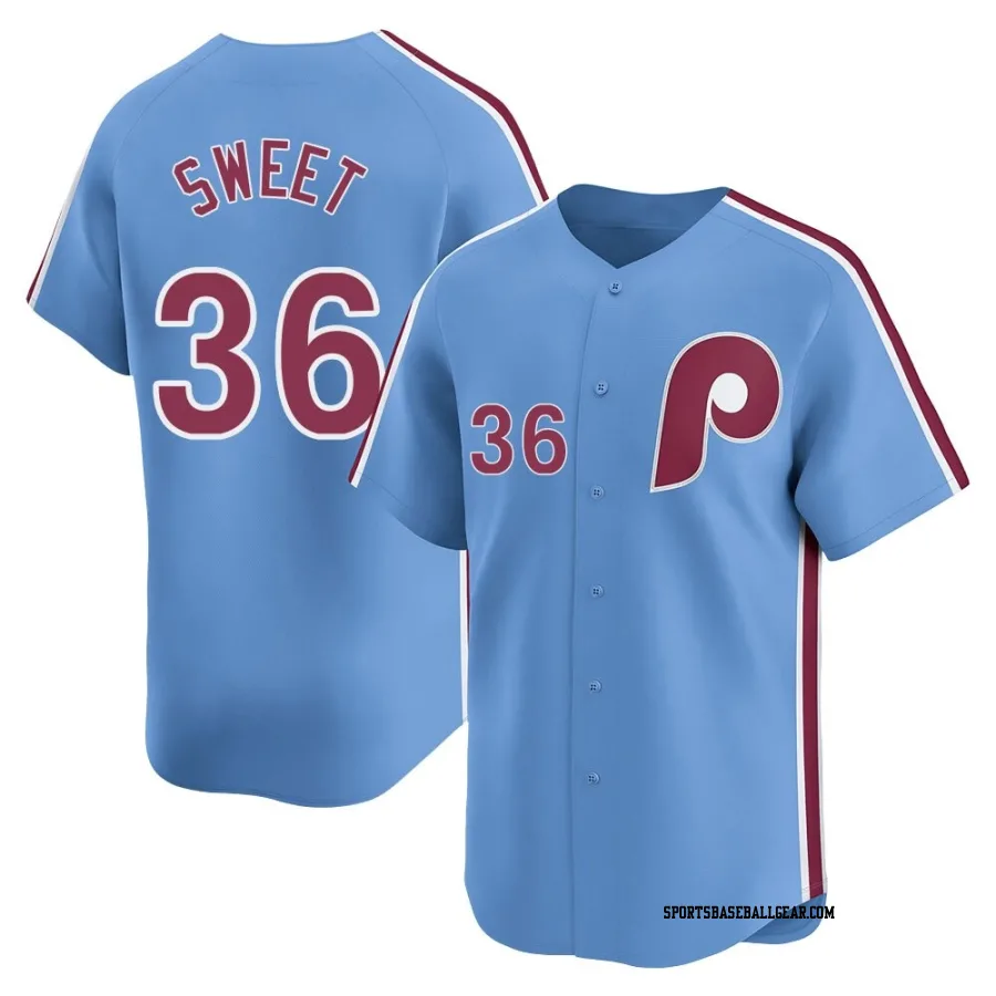 Devin Sweet Youth Philadelphia Phillies Light Blue Limited Alternate Jersey