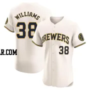 Devin Williams Men's Milwaukee Brewers Cream Elite Home Jersey