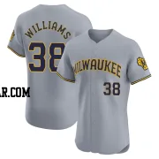 Devin Williams Men's Milwaukee Brewers Gray Elite Road Jersey