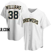 Devin Williams Men's Milwaukee Brewers White Replica Home Jersey