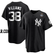 Devin Williams Men's New York Yankees Black/White Replica 2024 World Series Jersey