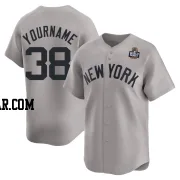 Devin Williams Men's New York Yankees Gray Limited Away 2024 World Series Jersey