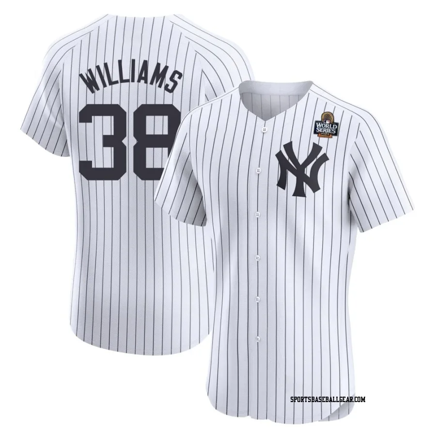 Devin Williams Men's New York Yankees White Elite Home 2024 World Series Jersey