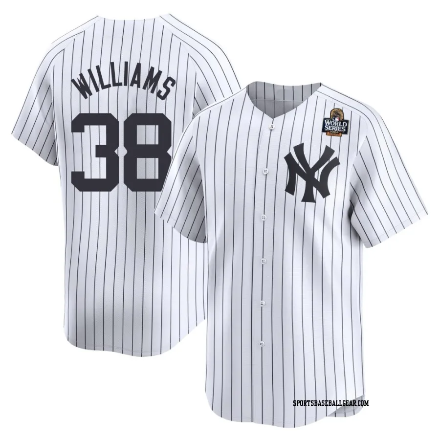 Devin Williams Men's New York Yankees White Limited Yankee Home 2024 World Series Jersey