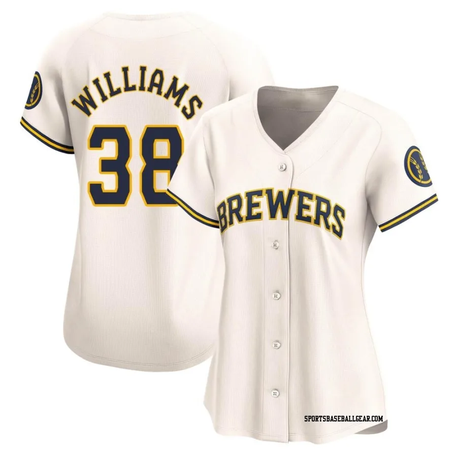 Devin Williams Women's Milwaukee Brewers Cream Limited Home Jersey