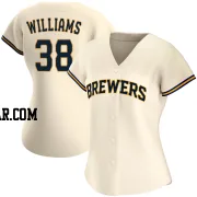 Devin Williams Women's Milwaukee Brewers Cream Replica Home Jersey