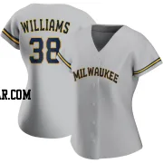 Devin Williams Women's Milwaukee Brewers Gray Authentic Road Jersey