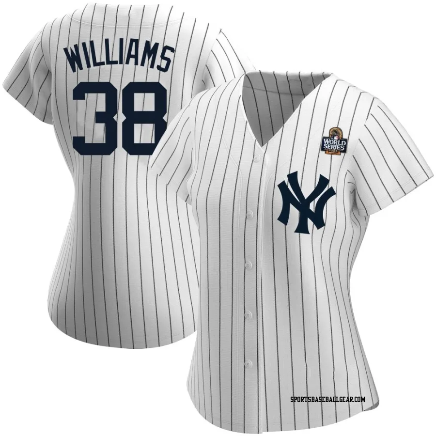 Devin Williams Women's New York Yankees White Authentic Home Name 2024 World Series Jersey