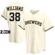 Devin Williams Youth Milwaukee Brewers Cream Replica Home Jersey