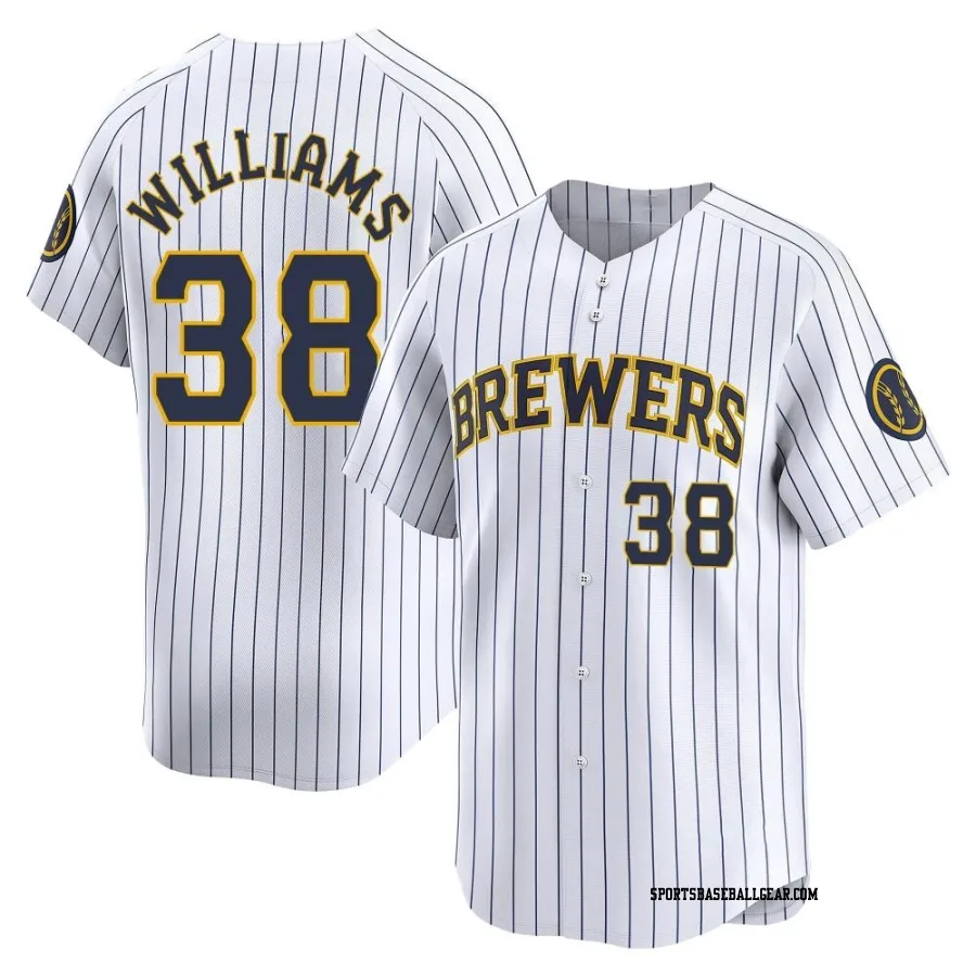 Devin Williams Youth Milwaukee Brewers White Limited Alternate Jersey