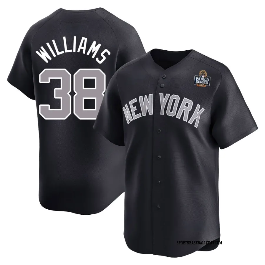 Devin Williams Youth New York Yankees Navy Limited Alternate 2024 World Series Jersey