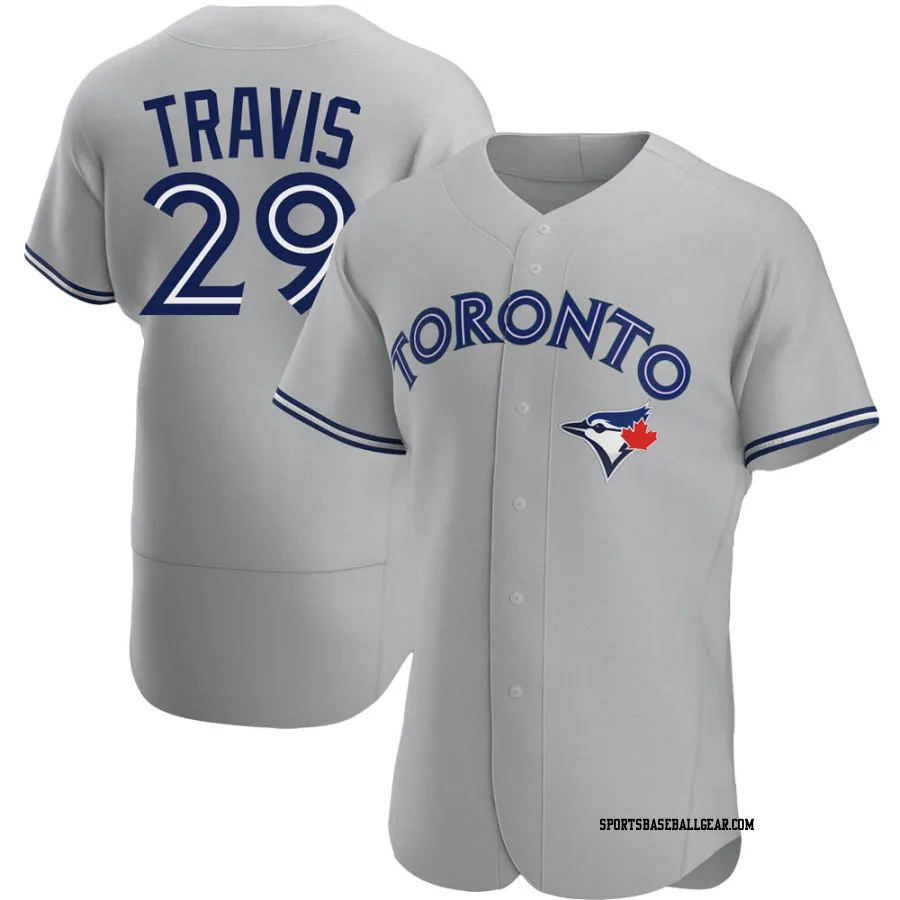 Devon Travis Men's Toronto Blue Jays Gray Authentic Road Jersey