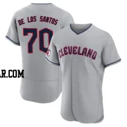 Deyvison De Los Santos Men's Cleveland Guardians Gray Authentic Road Jersey