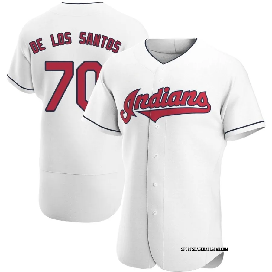 Deyvison De Los Santos Men's Cleveland Guardians White Authentic Home Jersey