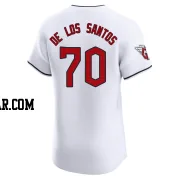 Deyvison De Los Santos Men's Cleveland Guardians White Elite Home Jersey