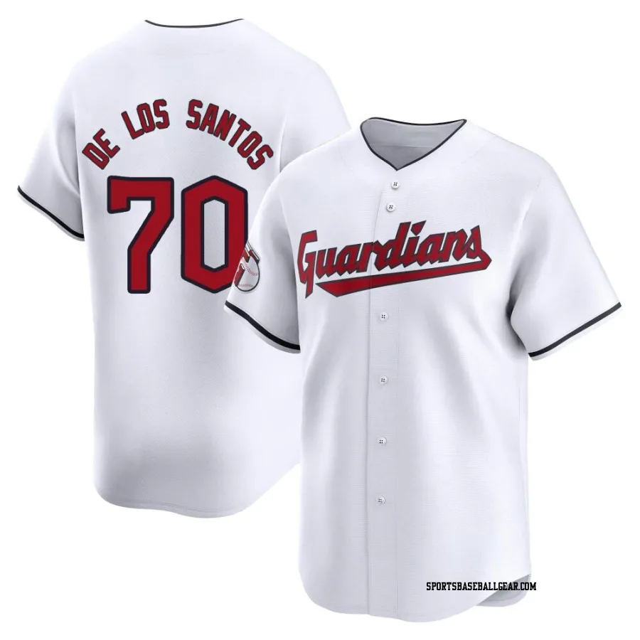 Deyvison De Los Santos Men's Cleveland Guardians White Limited Home Jersey