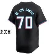 Deyvison De Los Santos Men's Miami Marlins Black Limited Alternate Jersey