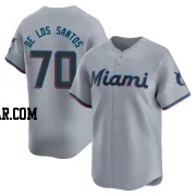 Deyvison De Los Santos Men's Miami Marlins Gray Limited Road Jersey