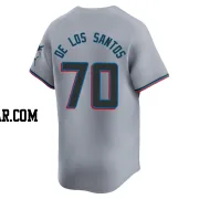 Deyvison De Los Santos Men's Miami Marlins Gray Limited Road Jersey