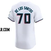 Deyvison De Los Santos Men's Miami Marlins White Elite Home Jersey