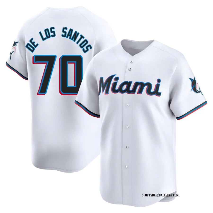 Deyvison De Los Santos Men's Miami Marlins White Limited Home Jersey