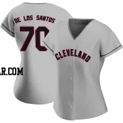 Deyvison De Los Santos Women's Cleveland Guardians Gray Replica Road Jersey