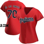 Deyvison De Los Santos Women's Cleveland Guardians Red Replica Alternate Jersey