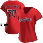 Deyvison De Los Santos Women's Cleveland Guardians Red Replica Alternate Jersey