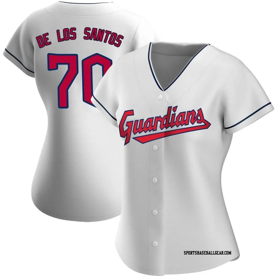 Deyvison De Los Santos Women's Cleveland Guardians White Authentic Home Jersey