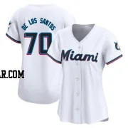 Deyvison De Los Santos Women's Miami Marlins White Limited Home Jersey