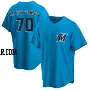 Deyvison De Los Santos Youth Miami Marlins Blue Replica Alternate Jersey