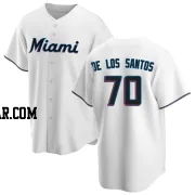 Deyvison De Los Santos Youth Miami Marlins White Replica Home Jersey