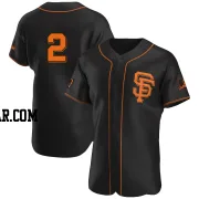 Dick Dietz Men's San Francisco Giants Black Authentic Alternate Jersey